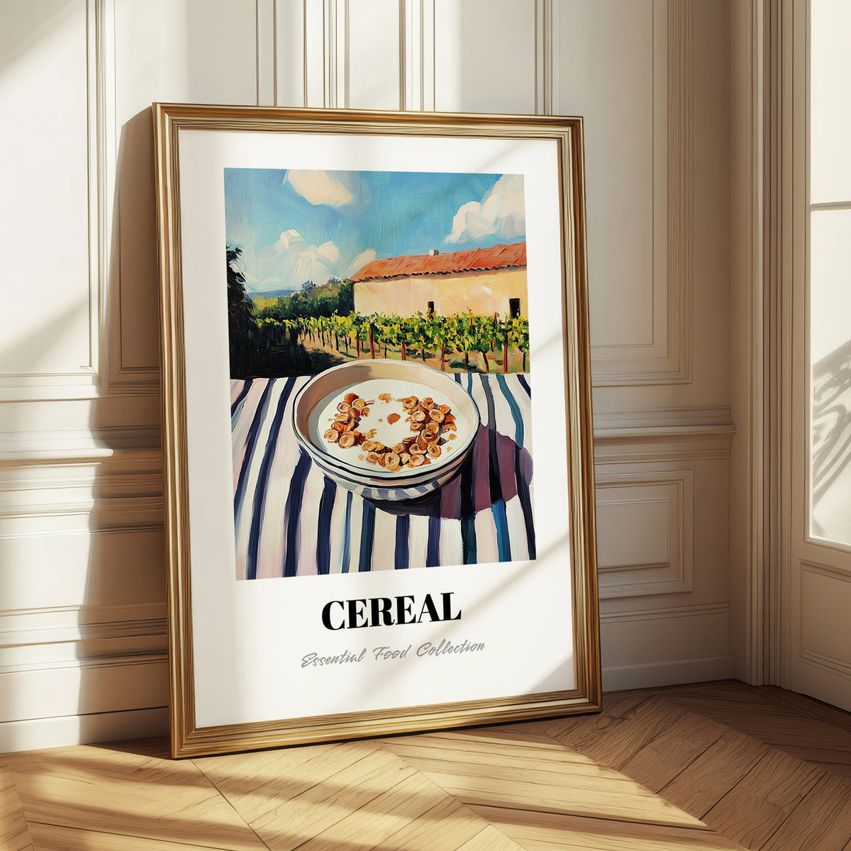 Cereal – Hillside Café View, American Food Wall Decor