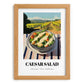 Caesar Salad – Hilltop Café Scene, American Food Art, set in oak frame