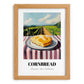 Cornbread – Hilltop Table Scene, American Pastry Poster, set in oak frame