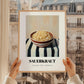 Sauerkraut – on Striped Tablecloth, German Food Still Life, styled in a charming Paris street view