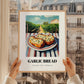 Garlic Bread – Hillside Café View, Italian Food Wall Decor, styled in a charming Paris street view