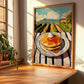 Pancakes With Syrup – Hilltop Table Scene, American Pastry Still Life, clean layout with no caption