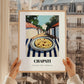 Chapati – Indian village Café on the Corner, Indian Food Painting, styled in a charming Paris street view