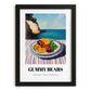 Gummy Bears – Coastal Café Moment, German Dessert Wall Decor, in sleek black frame