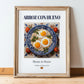 Arroz con huevo – Spanish Rice Dish, Restaurant Poster, in wooden frame leaning on the floor