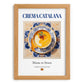 Crema Catalana – Spanish Dessert Dish, Restaurant Poster, set in oak frame