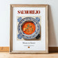 Salmorejo – Spanish Soup Dish, Bistro Still Life, in wooden frame leaning on the floor