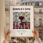 Bordeaux wine – French Red Wine, Wine Bar Wall Art, styled in a charming Paris street view