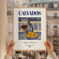 Calvados – French Spirit Drink, Beach Bar Art, styled in a charming Paris street view