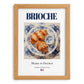 Brioche – French Bread Dish, Brasserie Still Life, set in oak frame