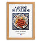 Saucisse de Toulouse – French Meat Dish, Farmhouse Kitchen Illustration, set in oak frame