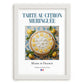 Lemon Meringue Pie – French Dessert Dish, Restaurant Poster, placed in minimal white frame