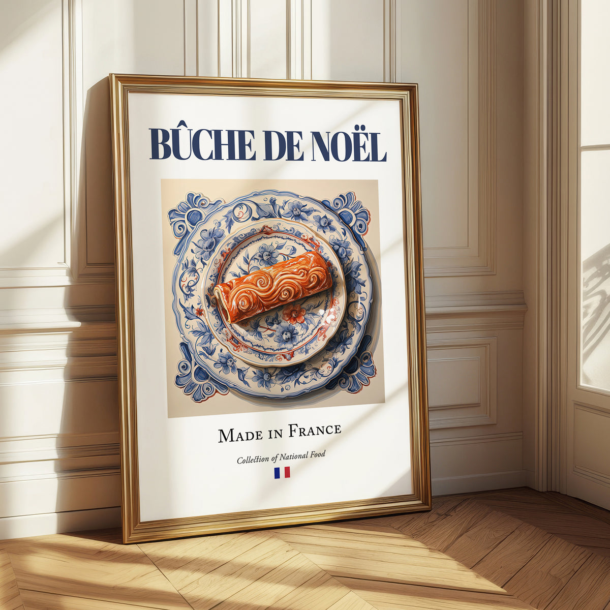 Bûche de Noël – French Dessert Dish, Tavern Poster