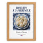 Meringue Cookies – French Dessert Dish, Tavern Art, set in oak frame