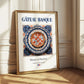 Gâteau Basque – French Dessert Dish, Bistro Poster
