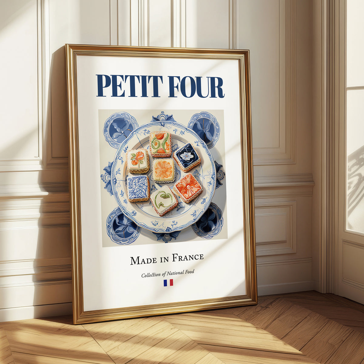 Petit four – French Dessert Dish, Bistro Wall Art