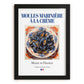 Moules marinière à la crème – French Dish, Café Art, in sleek black frame