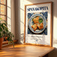 Spanakopita – Greek Dish, Restaurant Wall Decor, no-text version framed in wood