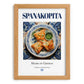 Spanakopita – Greek Dish, Restaurant Wall Decor, set in oak frame