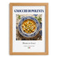 Gnocchi di Polenta – Italian Dish, Bistro Painting, set in oak frame