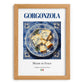 Gorgonzola – Italian Cheese Dish, Farmhouse Kitchen Print, set in oak frame