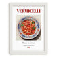 Vermicelli – Italian Pasta, Osteria Print, placed in minimal white frame