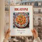 Rigatoni – Italian Pasta, Restaurant Print, styled in a charming Paris street view