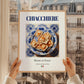 Chiacchiere – Italian Dessert Dish, Farmhouse Kitchen Poster, styled in a charming Paris street view