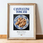 Cantuccini Toscani – Italian Dessert Dish, Tavern Poster, in wooden frame leaning on the floor