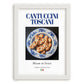 Cantuccini Toscani – Italian Dessert Dish, Tavern Poster, placed in minimal white frame