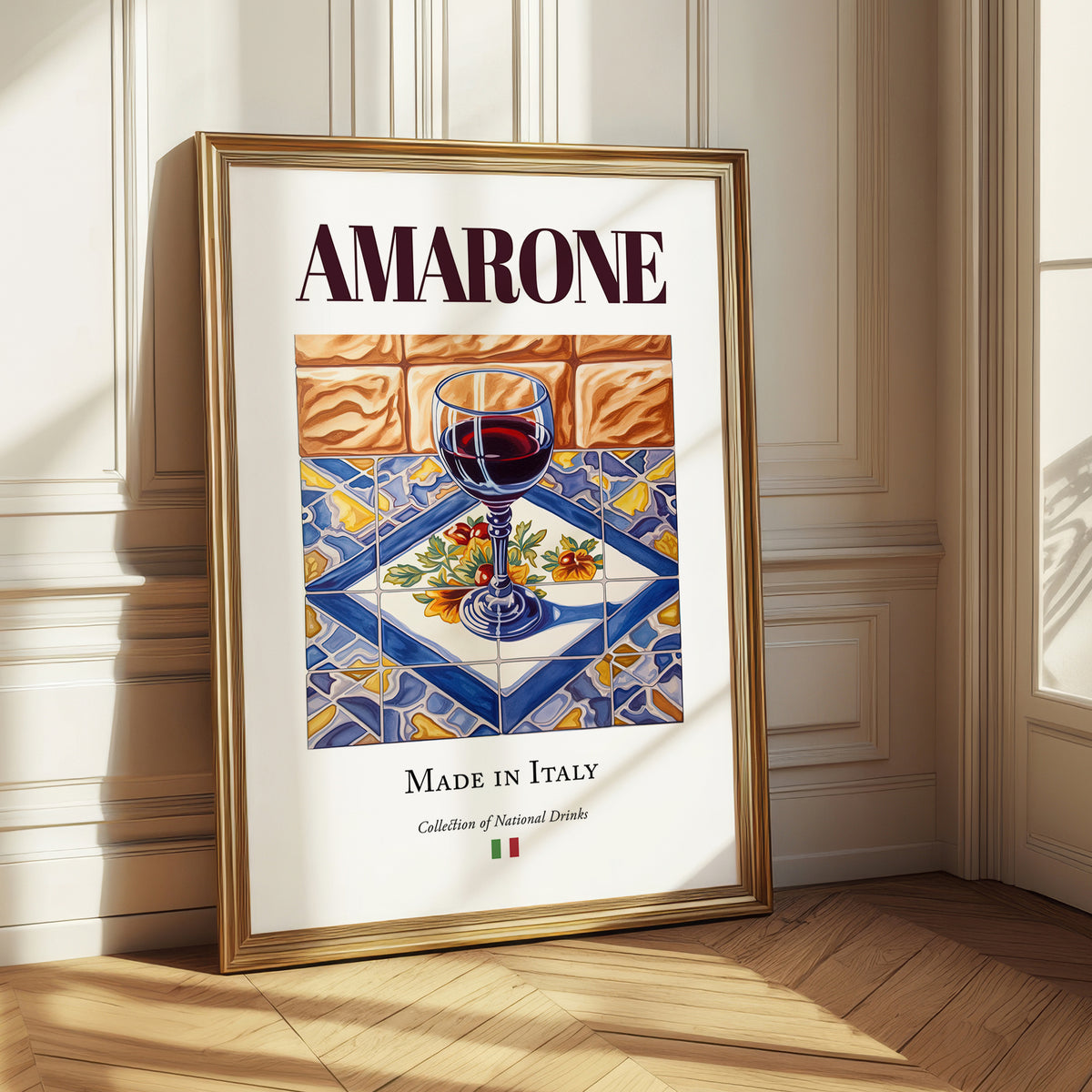 Amarone – Italian Red Wine, Wine Bar Illustration