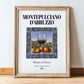 Montepulciano d'Abruzzo – Italian Red Wine, Vinoteca Poster, in wooden frame leaning on the floor