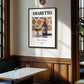 Amaretto – Italian Liqueur Drink, Cocktail Lounge Wall Decor, clean layout with no caption