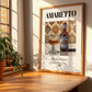 Amaretto – Italian Liqueur Drink, Cocktail Lounge Wall Decor, no-text version framed in wood