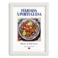 Feijoada à portuguesa – Portuguese Stew Dish, Fine Dining Restaurant Wall Art, placed in minimal white frame
