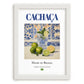 Cachaça – Brazilian Spirit Drink, Sky Bar Wall Art, placed in minimal white frame