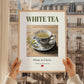 White Tea – Chinese Tea, Tea Room Wall Decor, styled in a charming Paris street view