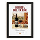 Ribera del Duero – Spanish Red Wine, Wine Bar Poster, in sleek black frame