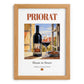 Priorat – Spanish Red Wine, Wine Bar Art, set in oak frame
