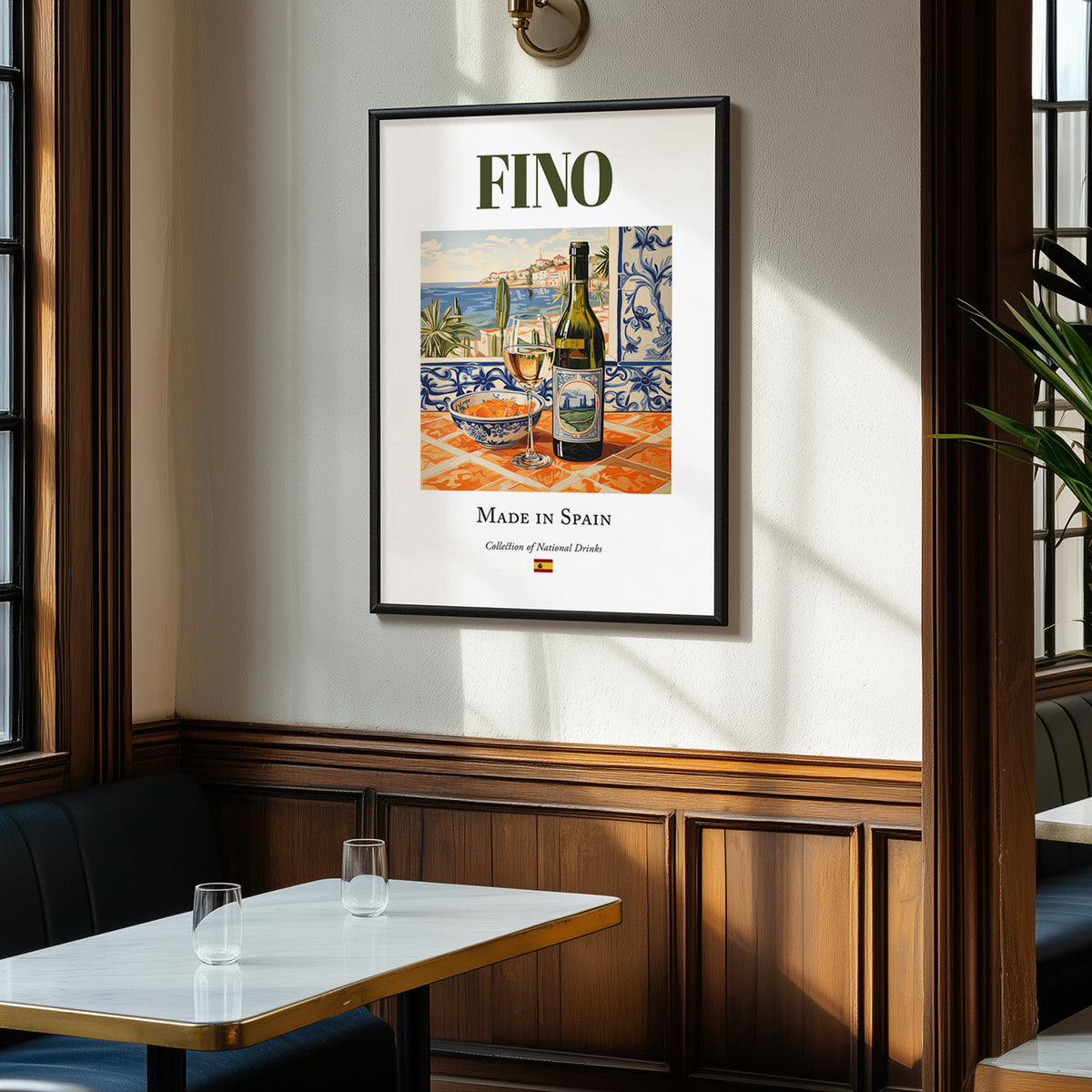 Fino – Spanish Dessert Wine, Enoteca Print, clean layout with no caption