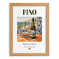 Fino – Spanish Dessert Wine, Enoteca Print, set in oak frame