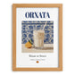 Orxata – Spanish Beverage Drink, Cocktail Lounge Poster, set in oak frame