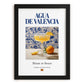 Agua de Valencia – Spanish Cocktail Drink, Rooftop Terrace Poster, in sleek black frame