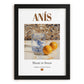 Anís – Spanish Spirit Drink, Speakeasy Print, in sleek black frame