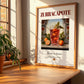 Zurracapote – Spanish Cocktail Drink, Sky Bar Print, no-text version framed in wood