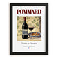 Pommard – French Red Wine, Vinoteca Poster, in sleek black frame