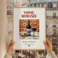 Vosne-Romanée – French Red Wine, Vinoteca Print, styled in a charming Paris street view