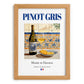 Pinot Gris – French White Wine, Tasting Room Still Life, set in oak frame