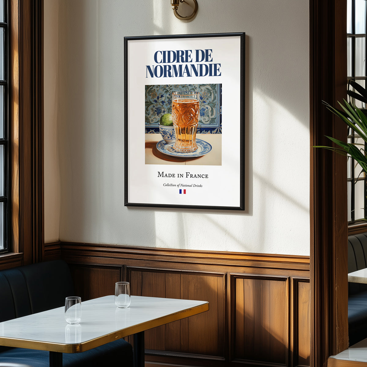 Cidre de Normandie – French Cider Cider, Cidreria Print, clean layout with no caption
