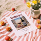 Marsala – Italian Dessert Wine, Wine Bar Poster, unframed on coastal sand